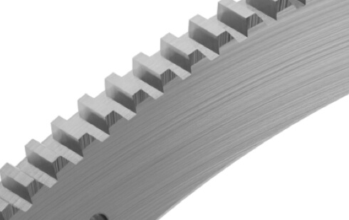 Detailaufnahme eines verzahnten Bauteils für die Antriebstechnik